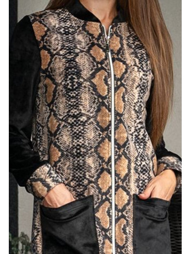 Жіночий халат на блискавці Wiktoria 1415