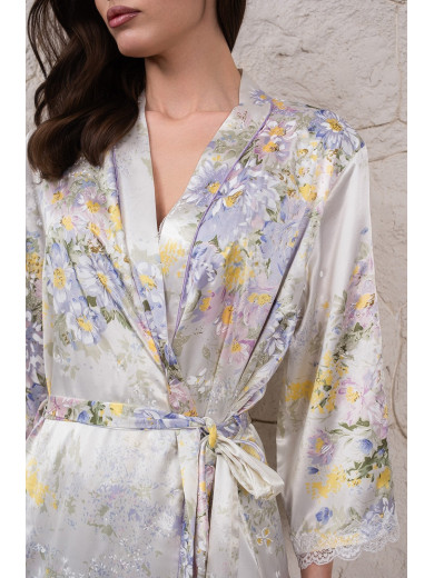 Жіночий шовковий халат "Лилианна" 5999