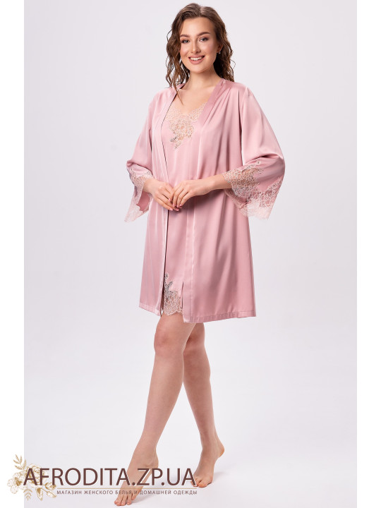Жіночий халат атласний Shato 2600/1
