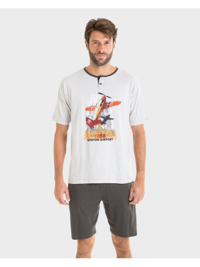 Піжама чоловіча з шортами Massana P231306