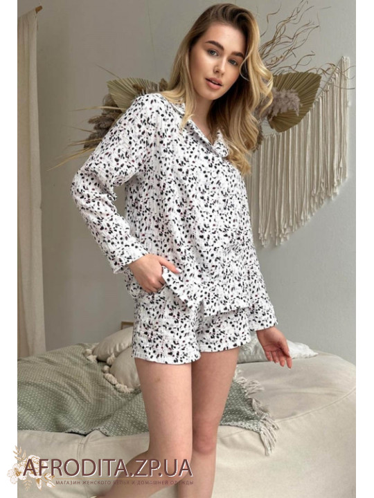 Женский комплект рубашка с шортами Cosy 82799