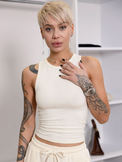 Молочная женская майка Roksana 1646-16118