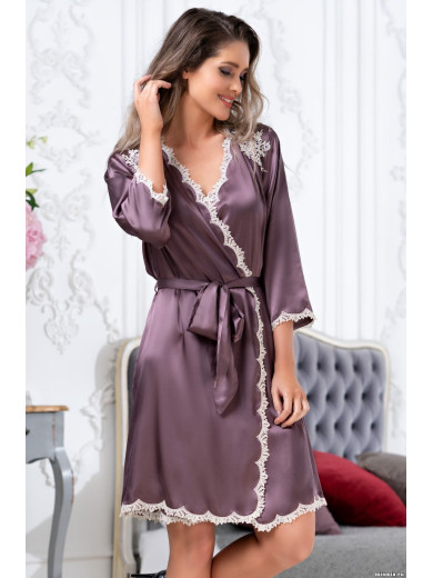 Жіночий шовковий халат Бріджіт 3683