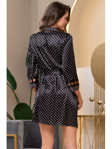 Халат атласний на ґудзиках "Камілла" 8967