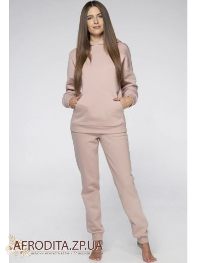 Женский костюм со штанами Wiktoria 1315 пудра