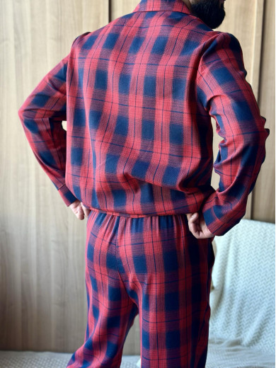 Мужская фланелевая пижама COSY F221P