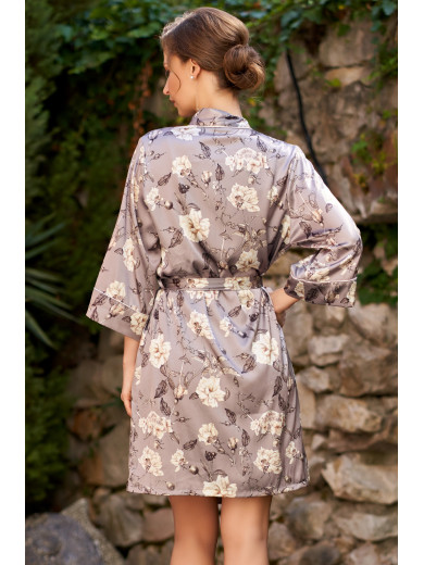 Женский шелковый халат Грация 3583