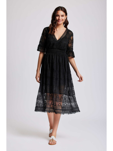 Довга літня сукня Iconique IC24-136