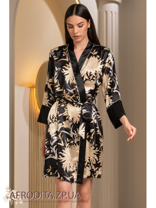Женский шелковый халат Эльмира 4263
