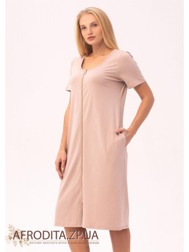 Женский халат на молнии 1372-16305