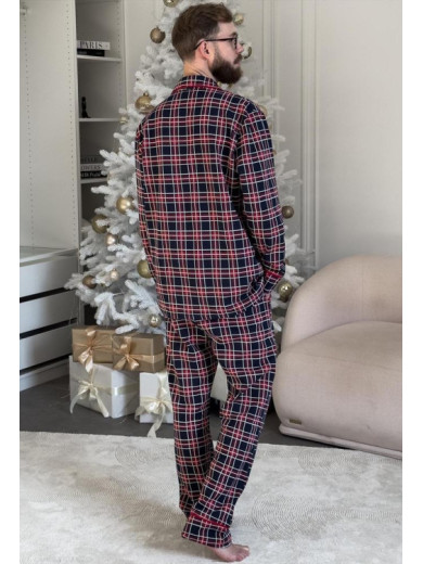 Мужская теплая пижама со штанами Cosy 82591