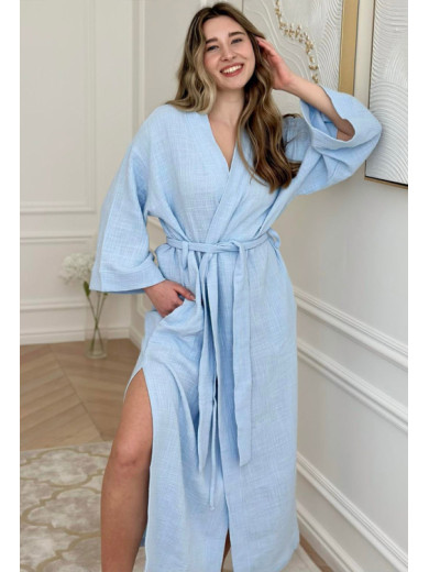 Муслиновый халат на запах Cosy 82931