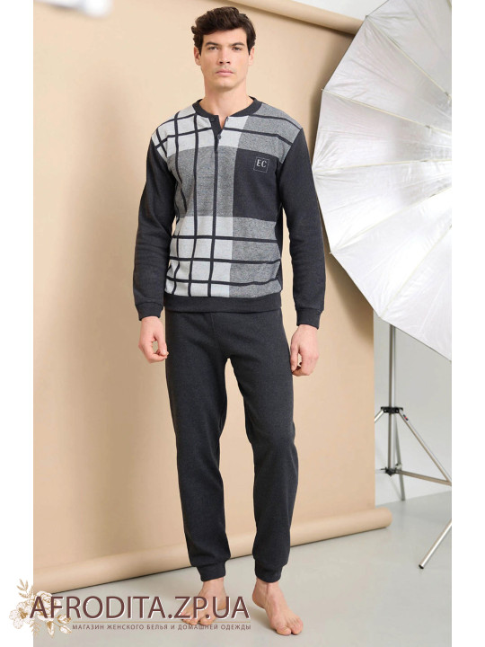 Домашний мужской костюм с начесом Enrico Coveri EP2212