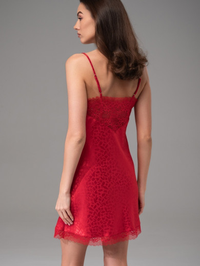 Женская короткая сорочка Джоанна 7310-2 красная