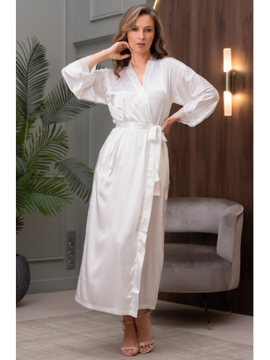 Довгий шовковий халат Аріана 3949-1