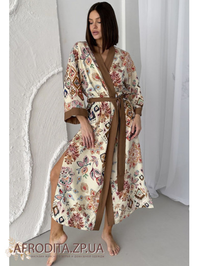 Женский длинный халат Cosy 82820 из вискозы