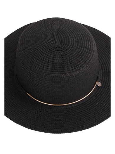 Чорний солом'яний капелюх Marc & Andre HA25-14