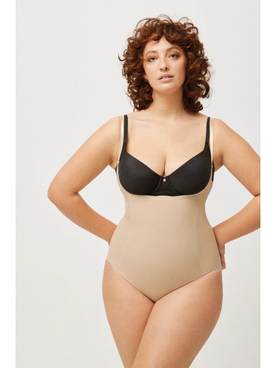 Телесный утягивающий боди Ysabel Mora 52293