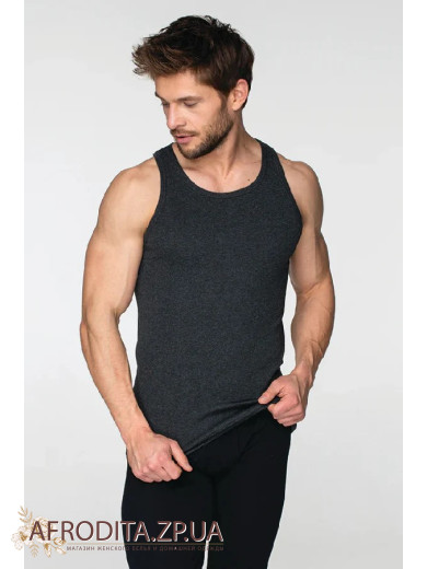 Мужская майка MVS 012 из хлопка меланж