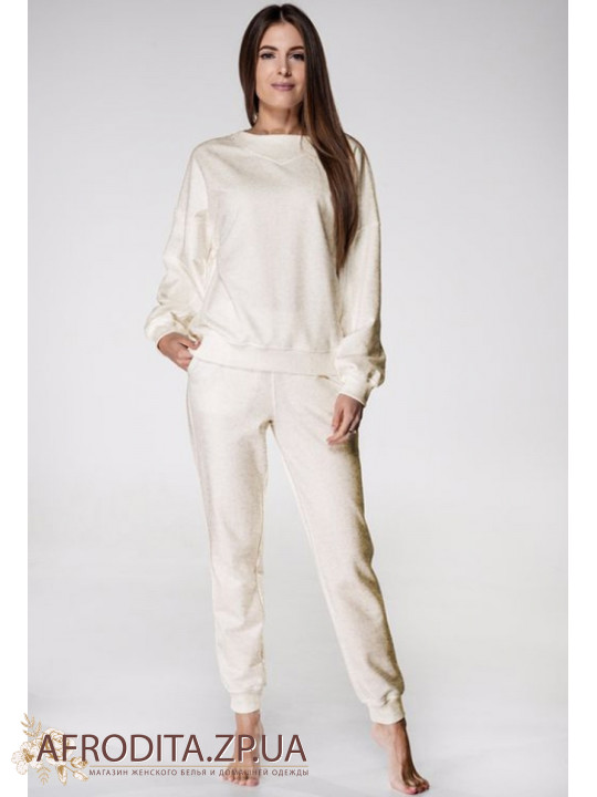 Женский костюм  Wiktoria 1118 молочный