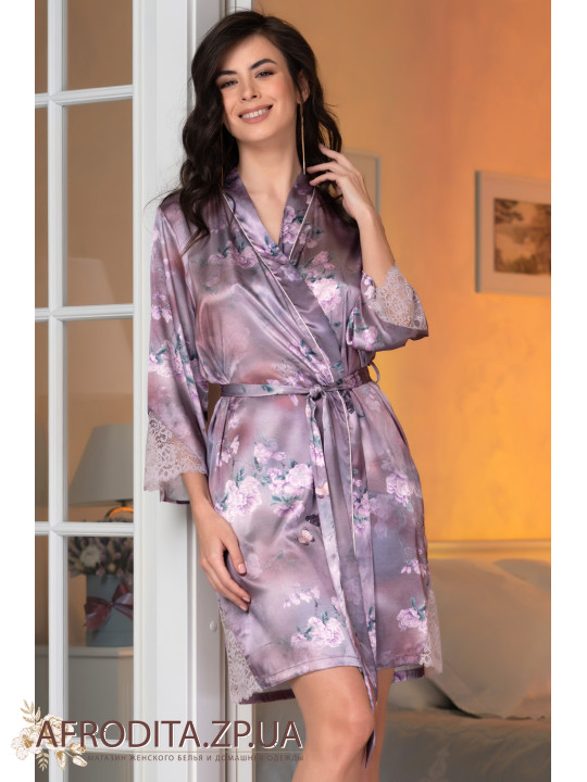 Жіночий халат шовковий "Аврора" 3653
