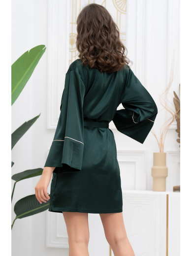 Жіночий шовковий халат Фелліні 3913