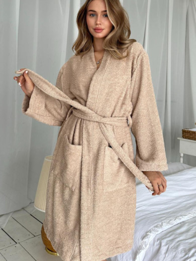 Махровый женский халат Cosy 82930
