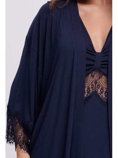 Жіночий халат Shato 2710/1 синій