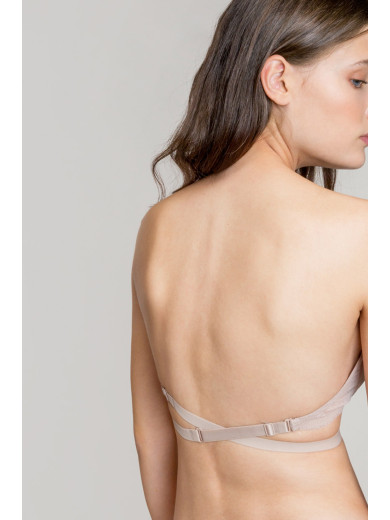 Бюстгальтер пуш-ап с силиконовой спинкой GISELA 1/0344
