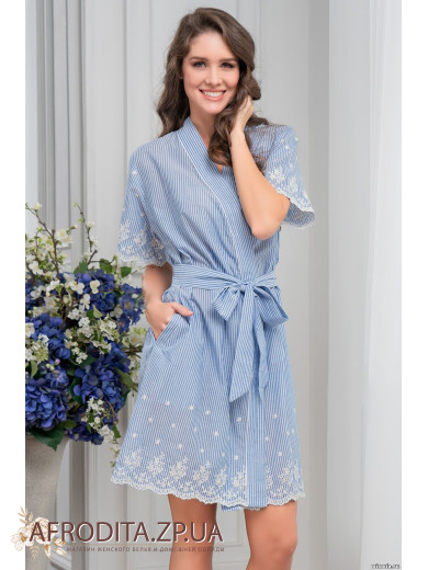 Жіночий бавовняний халат "Ніцца" 6713