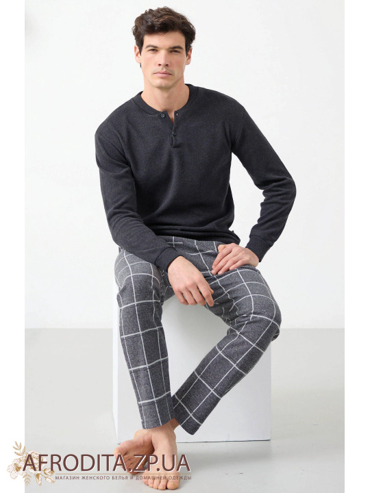 Домашний мужской костюм с начесом Enrico Coveri EP2217