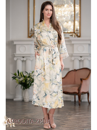 Довгий жіночий  халат "Лучіаном" 3539