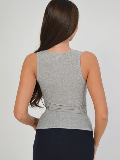 Серая женская майка Roksana 1268-60003