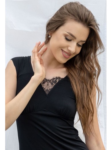 Жіноча нічна сорочка Shato 2310 чорна