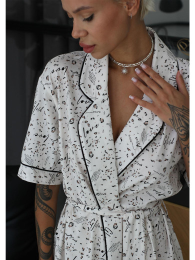 Жіночий халат із бавовни 1112-16039