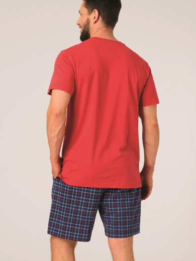Пижама мужская с шортами Key 82786 из хлопка