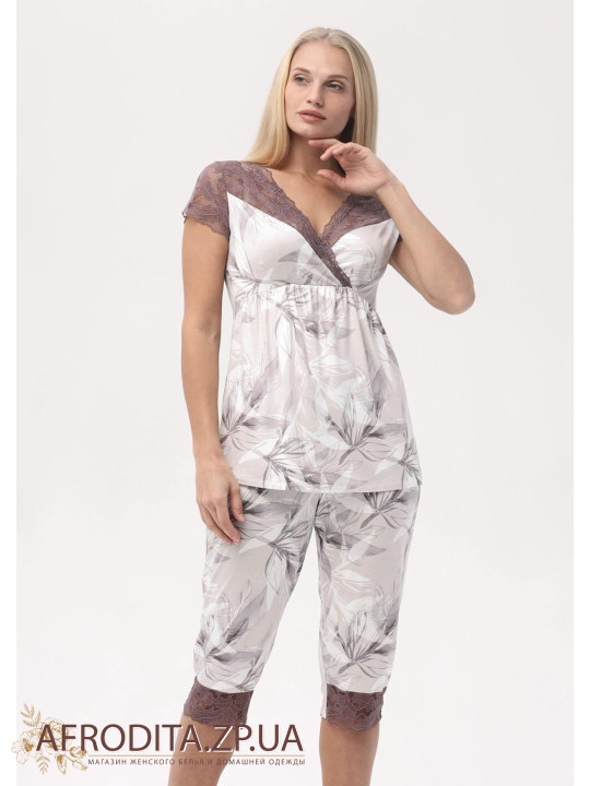 Жіноча піжама з бриджами 1366-60768