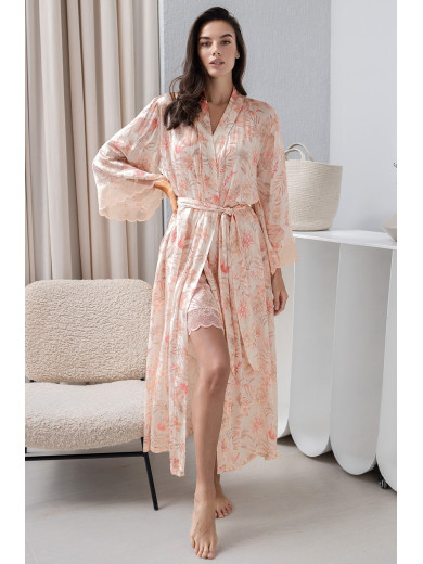 Довгий шовковий халат Моллі 1929