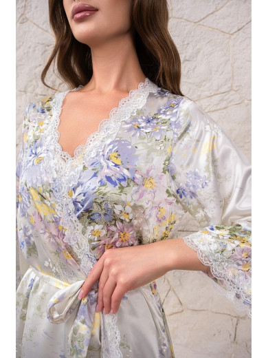 Жіночий шовковий халат "Ліліанна" 5993