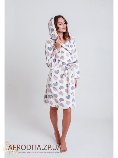 Теплий жіночий халат "Rebelle" 71182-457-9