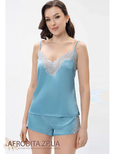 Жіноча піжама із шортами Shato 2408 blue