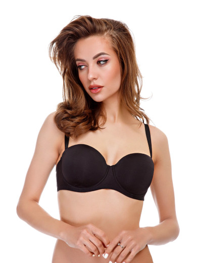 Балконет із щільною чашкою Leilieve 6004 чорний