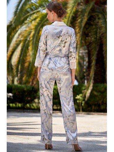 Піжама шовкова із брюками "Новелла" 3606