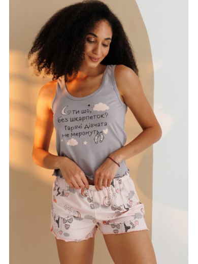 Женский домашний комплект из хлопка Roksana 82830