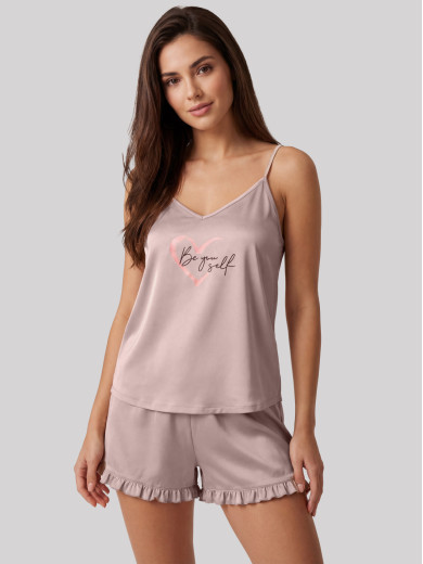 Хлопковая пижама с шортами Roksana 1701