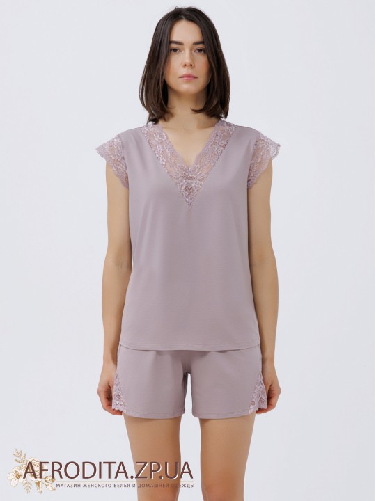 Жіноча піжама із шортами Roksana 82772
