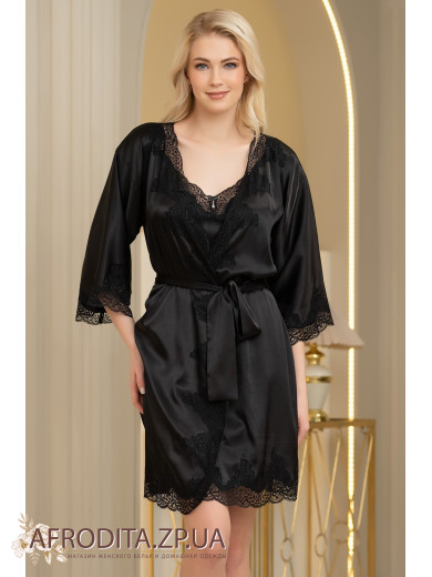 Жіночий шовковий халат Аріана 3943