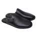 Комнатные тапочки из кожи Pellagio 4641 черные