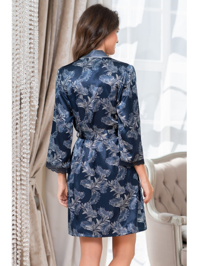 Жіночий шовковий халат "Ванесса" 3773