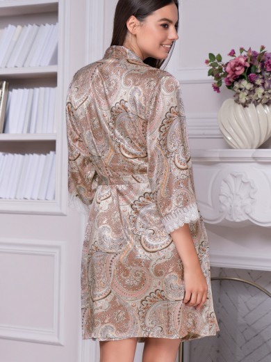 Жіночий шовковий халат "Клементина" 3453